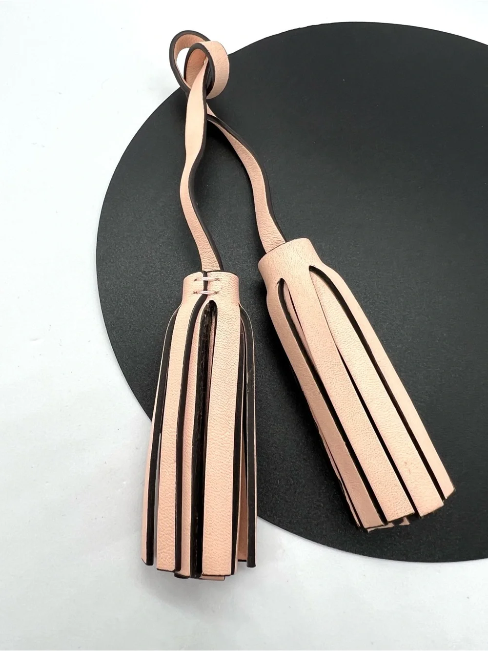 Coach Legacy Blush/Pink Leather Double Tassel Bag Charm Replacement Fob